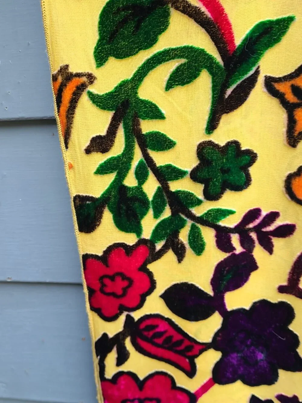Vintage Burn Out Scarf Source Unknown
